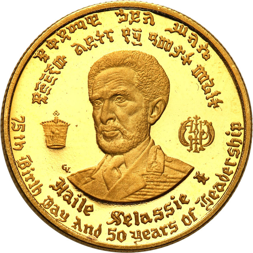 Etiopia. Haile Selassie 10 dolarów 1966